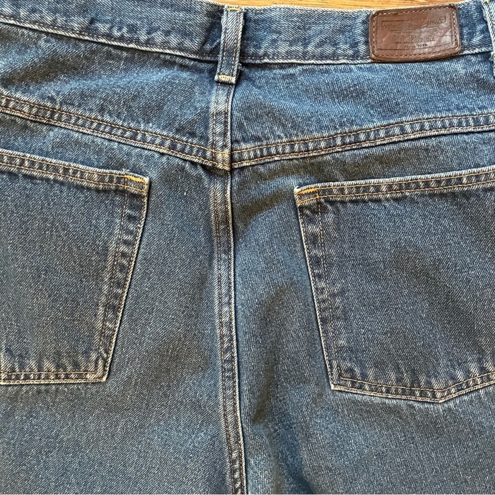 Vintage 90s L.L. Bean Original Fit Natural Jeans Women’s 12 MT High Rise USA - Picture 11 of 13
